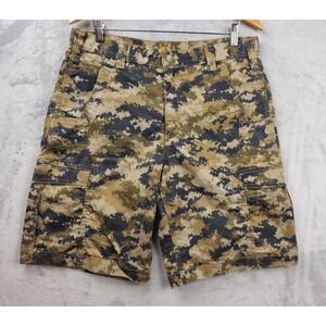 Carhartt Cargo Shorts Mens 34 Brown Digital Camouflage Rugged Mosby Relaxed 10"